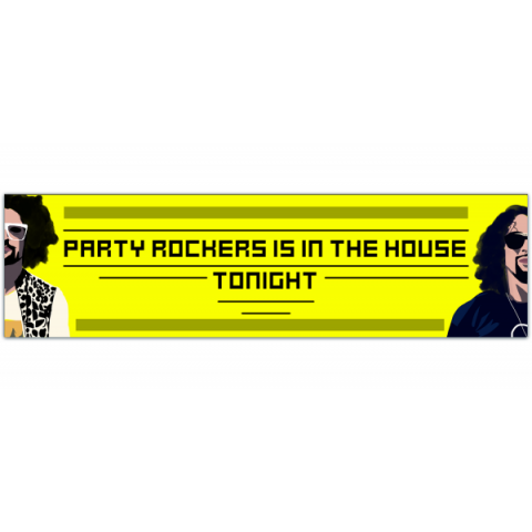 party rockers in the house tonight - Funny Bumper Sticker [01031]