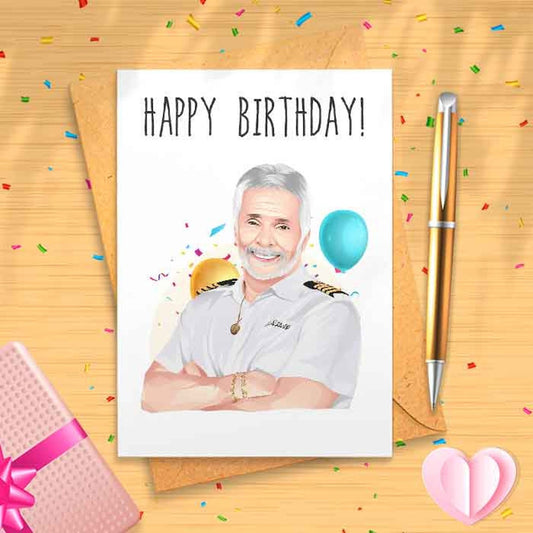 Captain Lee Birthday Card Below Deck [00918]