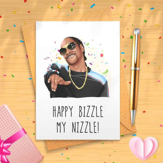 Funny Hip-hop Birthday Card - Funny Stoner Gifts, Stoner Birthday Card, Funny Weed Birthday, 420 Silly Stoner Card, Cool Stoner [00195]