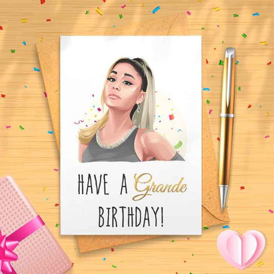 Funny Ariana Birthday Card - Thank U Next, Cloud, Thank You Next, Singer, Pop Culture, Funny Birthday Card Happy Birthday Humor [00529]