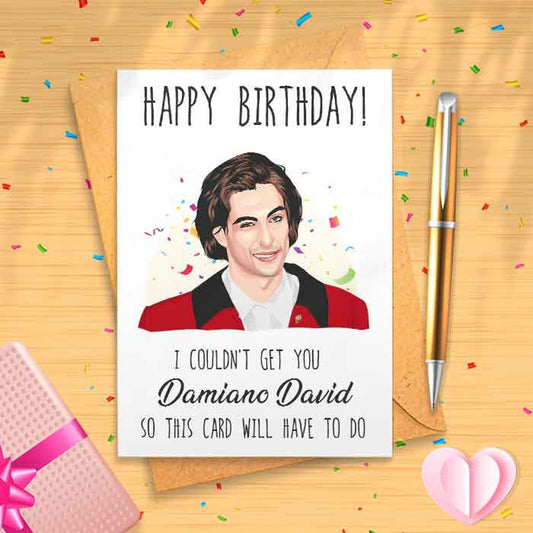 Funny Damiano Birthday Card - Funny Birthday Card, Birthday Card, Happy Birthday, Birthday Humor, Happy Birthday, Celebrity Crush [00146]