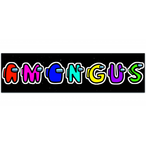 amongus - Funny Bumper Sticker [01048]