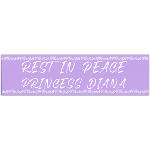 rip princess diana - Funny Bumper Sticker [01070]