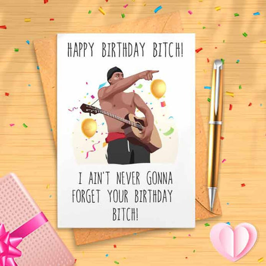 I Love You Bitch Meme Birthday Card - Birthday Card For Best Friend, For Her, For Him, Funny [00056]