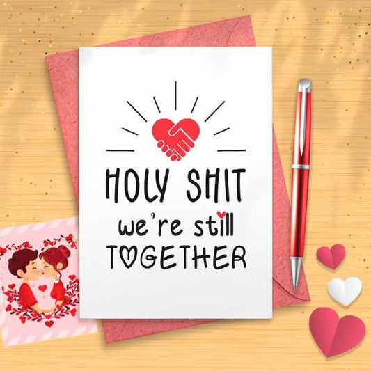 Funny Anniversary Card - For Husband Wife Girlfriend Boyfriend Humor Adult Couples Inappropriate [00464]