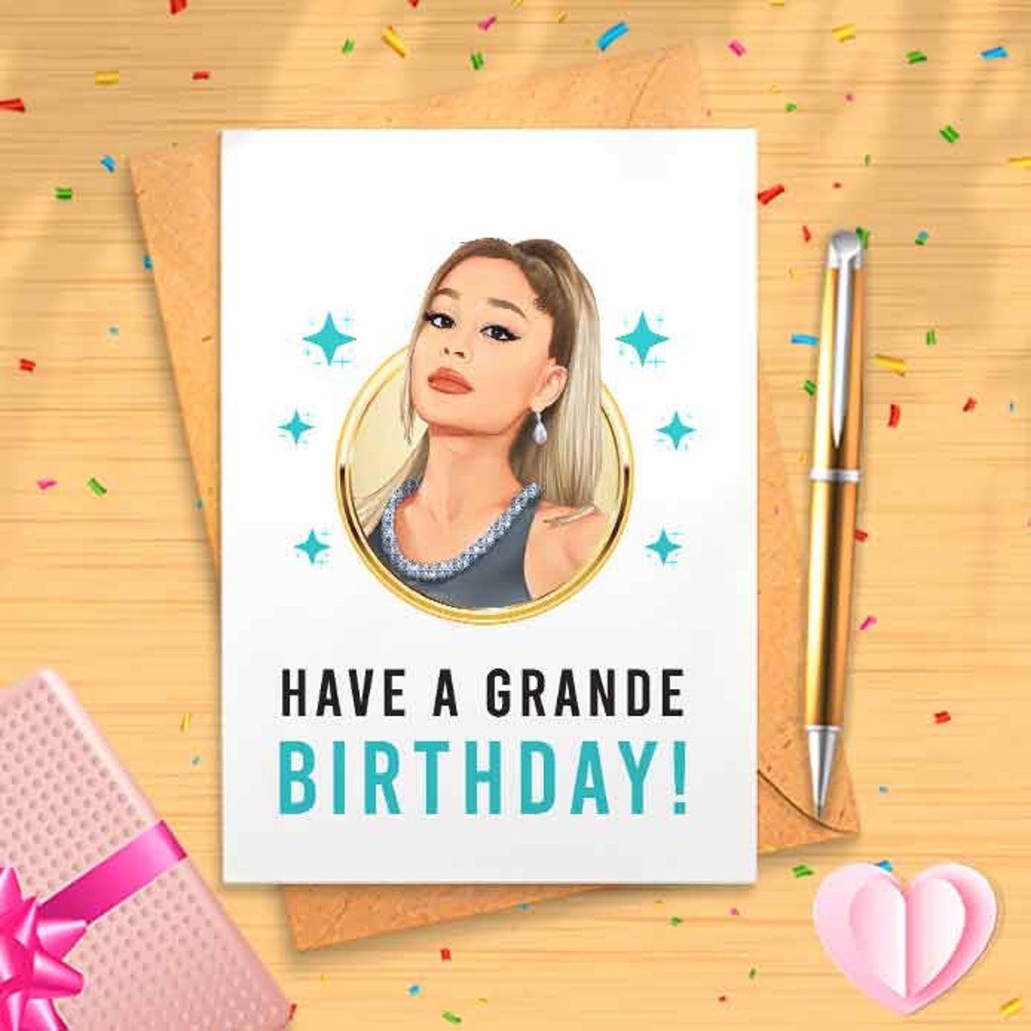 Funny Ariana Birthday Card - Thank U Next, Cloud, Thank You Next, Singer, Pop Culture, Funny Birthday Card Happy Birthday Humor [00474]