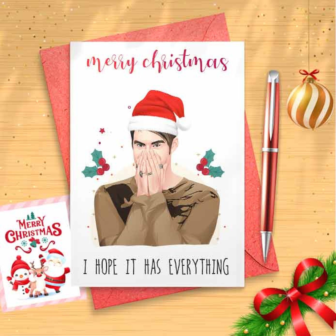 Stefon Christmas Card - Happy Christmas, Greeting Card, Funny Christmas, Christmas Card [00314]