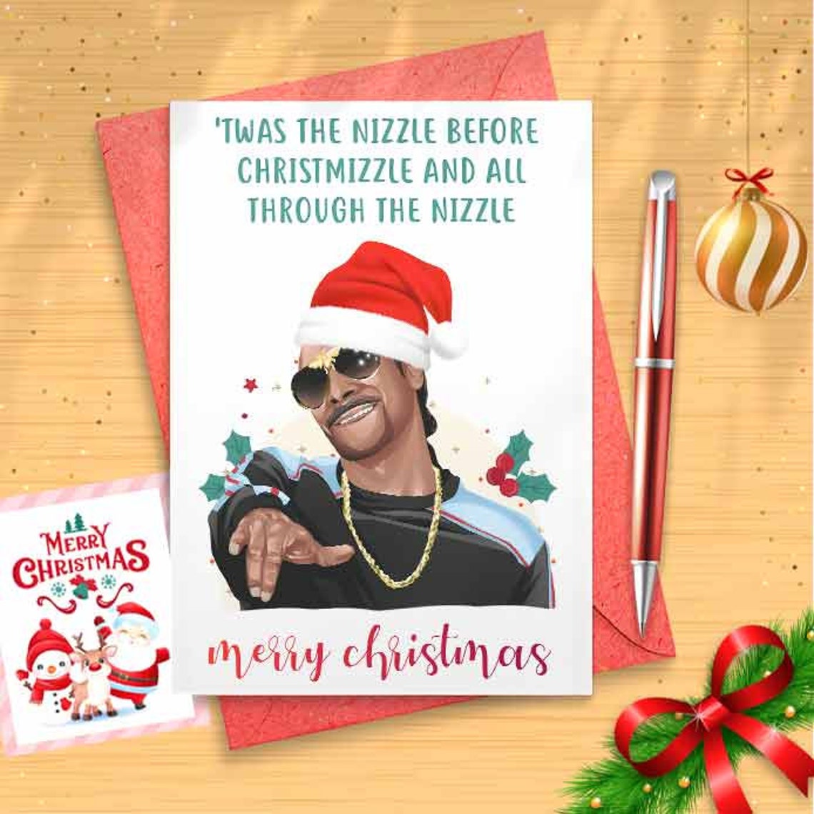 Funny Stoner Christmas Card - Funny Stoner Gifts, Stoner Christmas Card, Funny Weed Christmas, 420 Silly Stoner Card, Cool Stoner [00243]