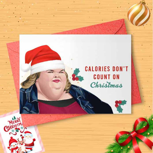 Tammy Christmas Card - Tammy and Amy Sisters Gift Card, Diet, Gift Card, Cheat Day, Funny Holidays Card, Merry Christmas, Nowzaradan [00028]