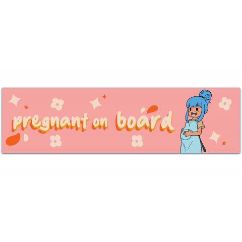 Pregnant On Board Bumper Sticker Vinyl Decal Cute Mother Baby New Born Car Truck Van WindowBumper Stickers [01105]