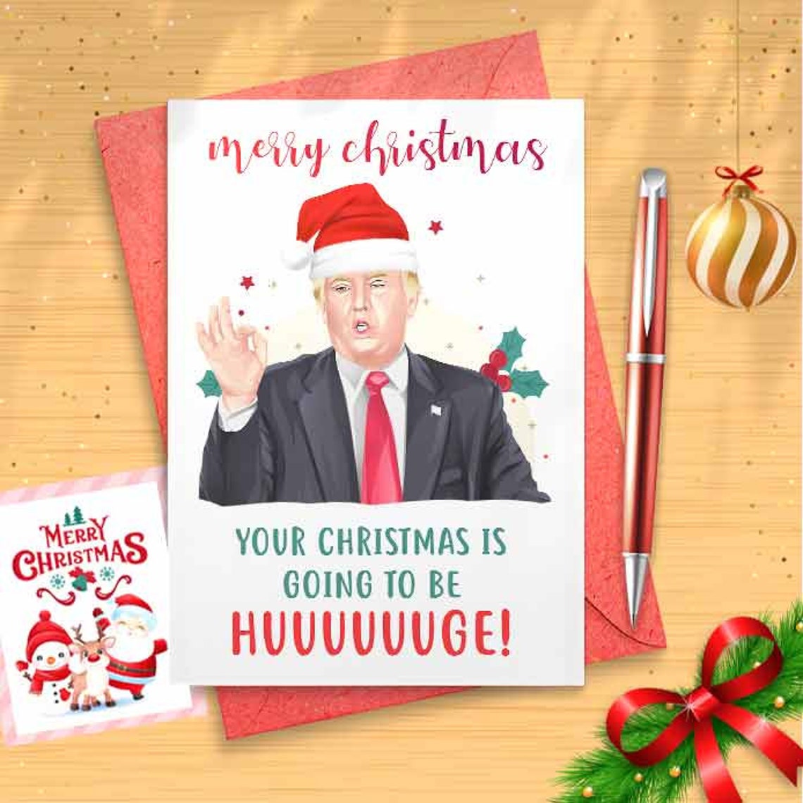 Trump Recount Christmas Card, Funny Christmas Card, Greetings Card, for Him, Lockdown, for Her, US Election [00406]