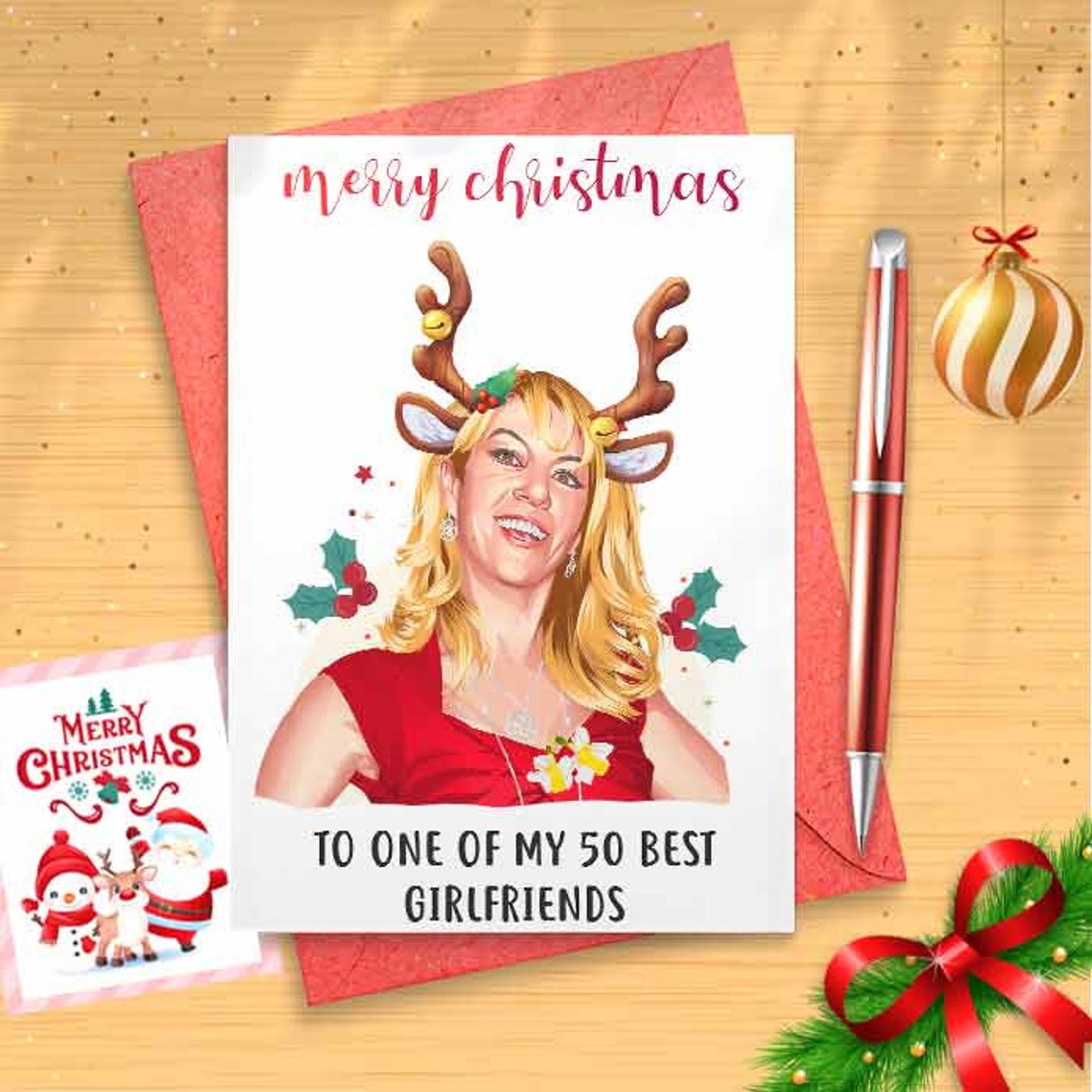 Funny Ramona Christmas Card, Funny Holidays Card, Holiday Card, Merry Christmas, Funny Xmas Card, Inappropriate Snarky Gift [00973]