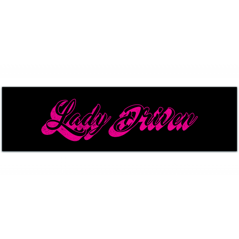 Lady Driven Bumper Sticker Vinyl Decal Car Truck SUV Woman Girl Driver Turbo Bumper Stickers [01109]