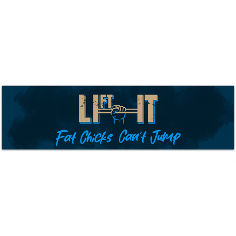 Lift It Fat Chicks Can't Jump Funny Bumper Sticker Vinyl Decal Mud Truck Sticker Off Road Lifted Truck Bumper Stickers [01110]