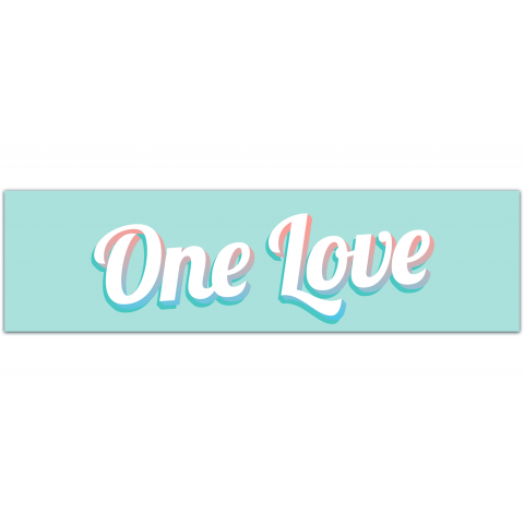 One Love - Bob Peace Love - Premium Quality - Bumper Stickers & Decals [01112]