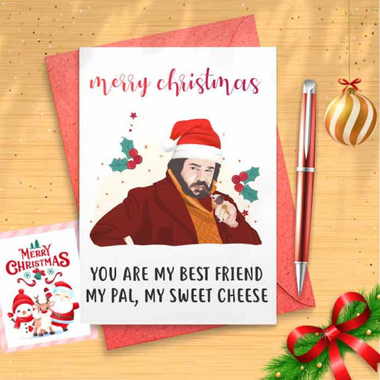 Laszlo Christmas Card, Funny Greeting Card, Xmas Day Card, Mom's Gift, Funny Christmas Card [00081]