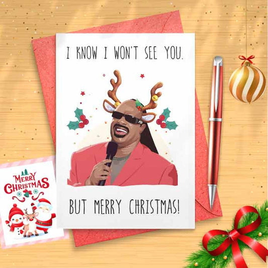 Funny Stevie Christmas Card, Inappropriate Christmas Humor, Christmas Gift, Funny Christmas Card, Santa, Internet Memes, Merry [00390]