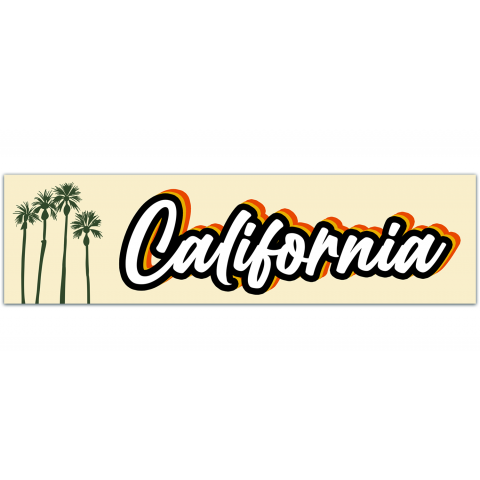 California State Self Adhesive Bumper Sticker Vinyl Decal CA United States Los Angeles Sticker Car Sticker Pro Laptop Sticker [01123]