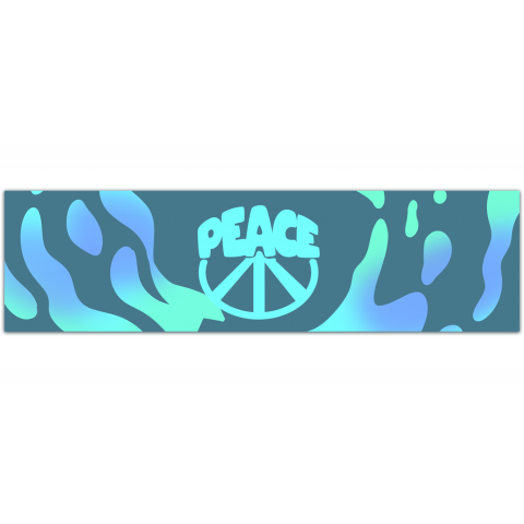 PEACE in Floral Lettering Car Sticker Decal for Cars, Laptops, Lockers or Bumper Sticker [01126]