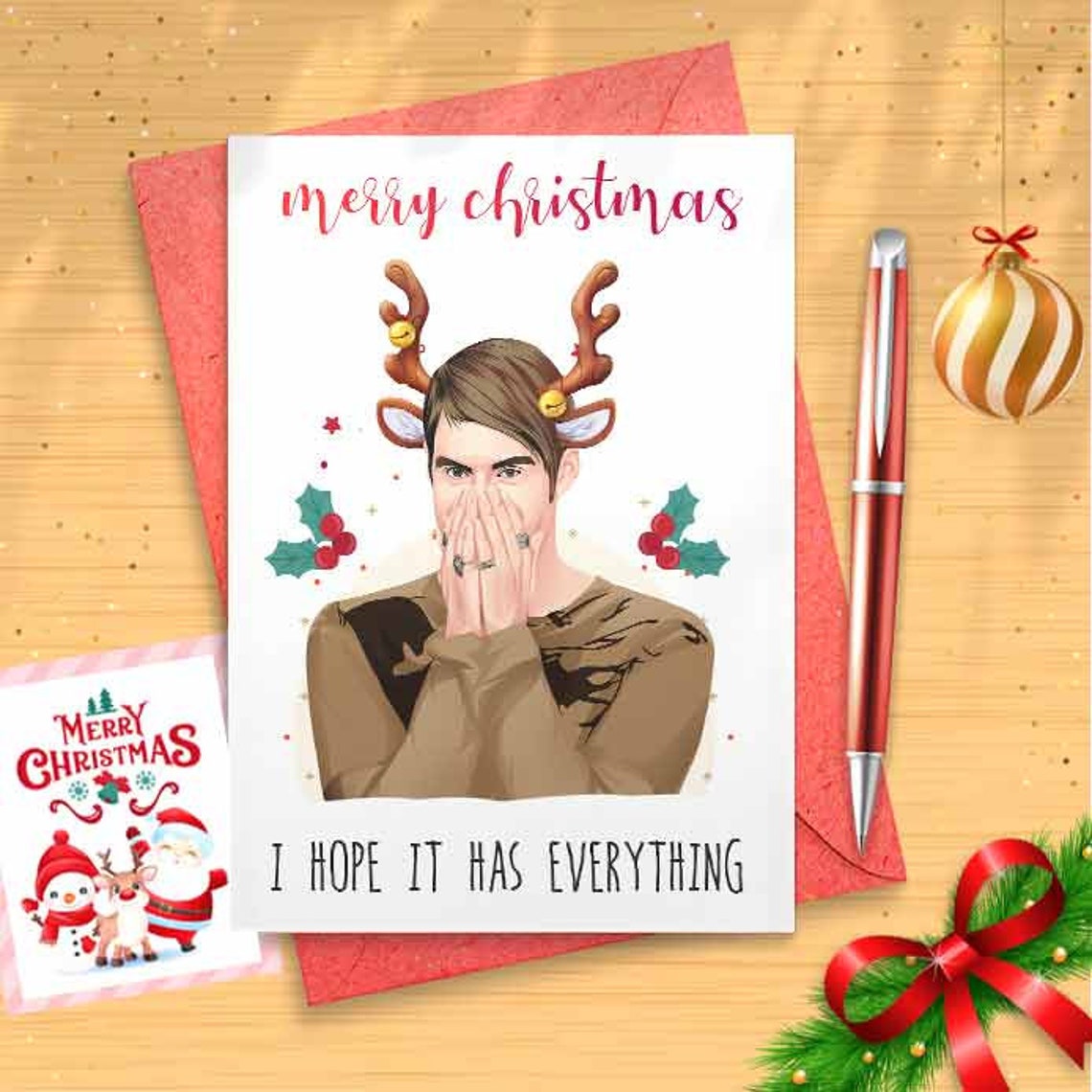 Stefon Christmas Card - Happy Christmas, Greeting Card, Funny Christmas, Christmas Card [00731]