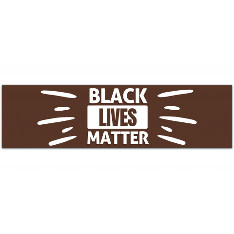 Black Lives Matter Anti-Racism BLM Movement Small Bumper Sticker/Laptop Decal or Magnet [01146]