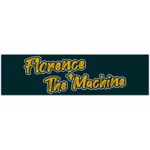 Florence Machine Circular Logo Rub-On Vinyl Die Cut Decal Bumper Sticker Car Laptop [01148]