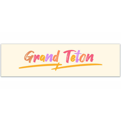 Grand Teton National Park Sticker | Bumper Sticker | Water Bottle | Travel | Laptop | Waterproof [01154]