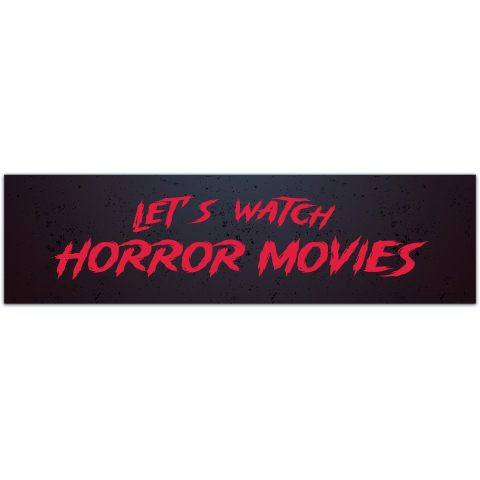 Retro Lets Watch Horror Movies Vinyl Decal Sticker PopcornFilm Halloween Slasher VHS Water Bottle Laptop Car [01200]