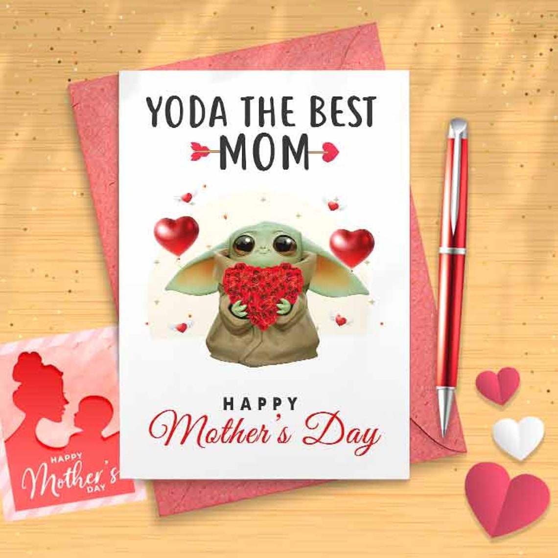 Cute Mother's Day Card - Mother's Day, Personalised Card, Happy Mothers Card, Mothers Day Card, Card For Mom Grandma, First Mothers [01146]