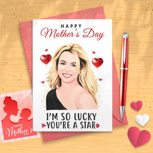 Funny Britney Mother's Day Card - Mothers Day Card, Mother's Day, Personalised Card, Happy Mothers Card, Card For Mom Grandma, [01051]