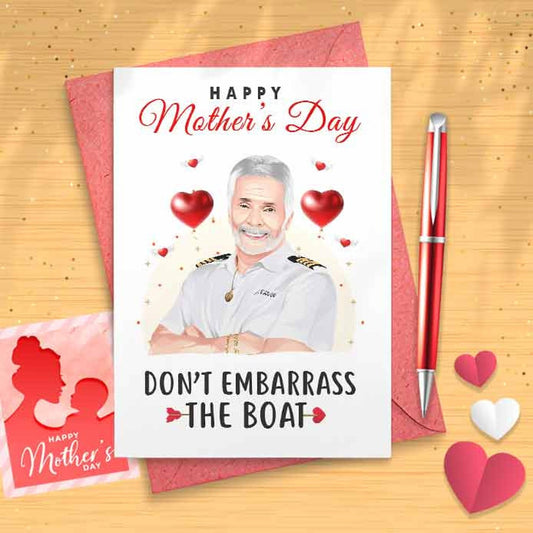 Funny Captain Lee Mother's Day Card - Mothers Day Card, Funny Mother's Day, Personalised Card, Happy Mothers Card, For Mom Grandma [00714]