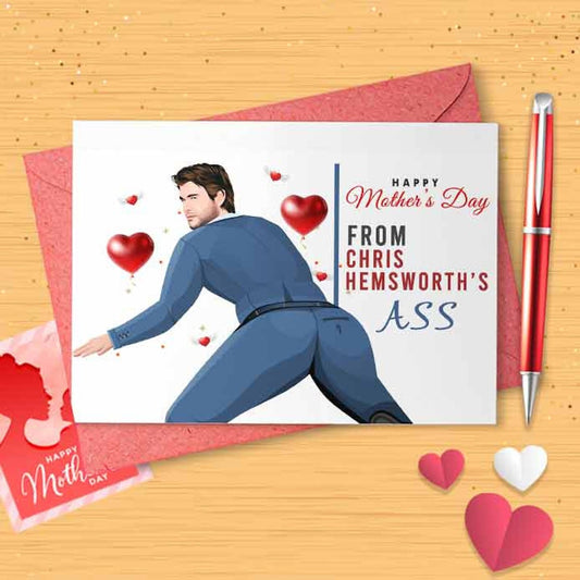 Funny Hemsworth Mother's Day Card - Funny Mother's Day, Personalised Card, Happy Mothers Card, Card For Mom Grandma, Mothers Day , [00802]