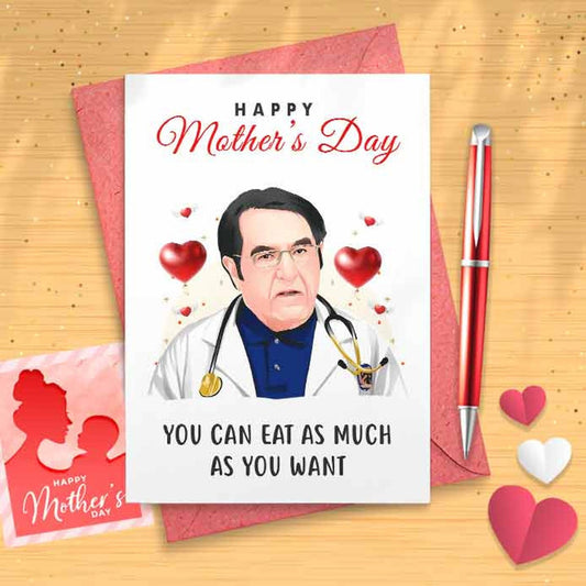 Funny Dr.Now Mother's Day Card - Romantic Card, Cute Love Card, Funny Valentines Day, Greeting Card, Love Greeting, Funny Love Card [00576]