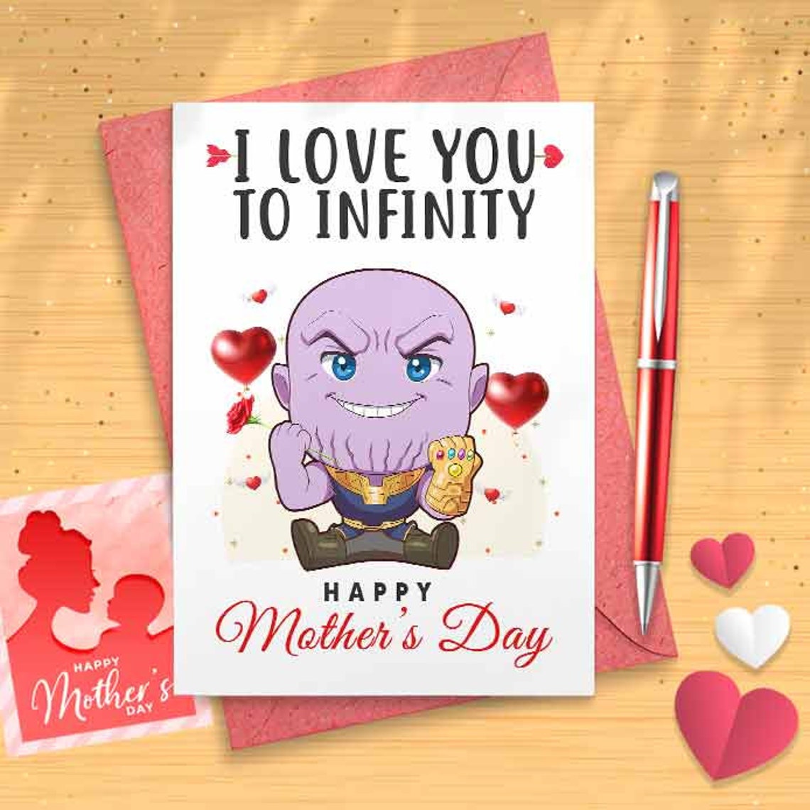 Cute Mother's Day Card - Mother's Day, Personalised Card, Happy Mothers Card, Mothers Day Card, Card For Mom Grandma, Mothers Day [01222]