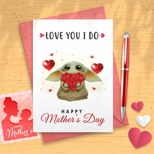 Cute Mother's Day Card - Mother's Day, Personalised Card, Happy Mothers Card, Mothers Day Card, Card For Mom Grandma, [00862]