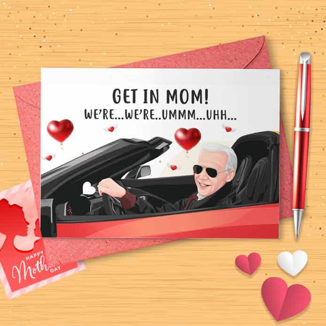 Funny Biden Mother's Day Card - Mothers Day Card, Mother's Day, Personalised Card, Happy Mothers Card, Card For Mom Grandma, First [00998]