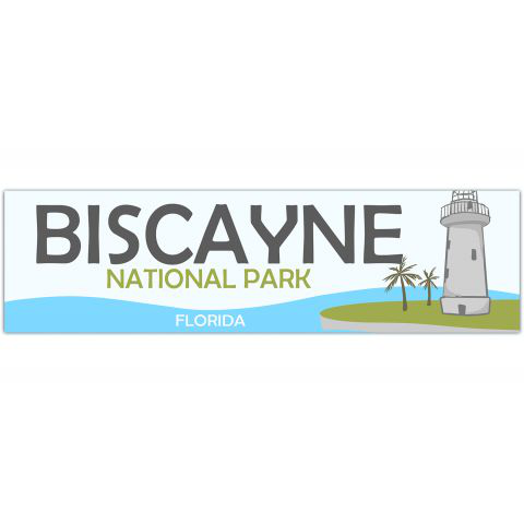 Biscayne National Park Sticker | Multiple Sizes | Bumper Sticker | Water Bottle | Travel | Laptop | Waterproof [01225]