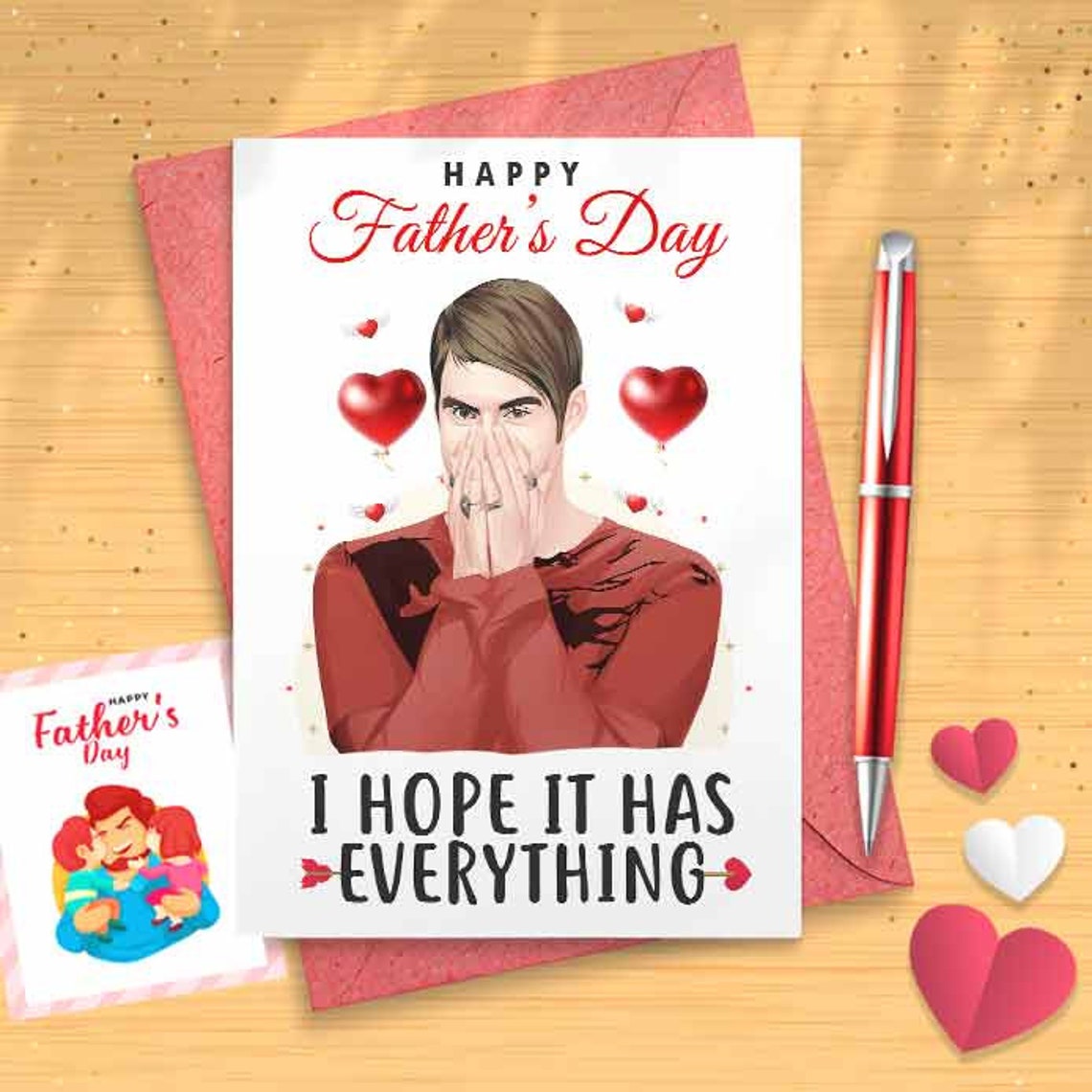 Cute Stefon Father's Day Card - Card For Dad, Card For Him, Father's Day Card, Funny Card For Him, Funny Father's Day, Gift For Dad [00723]