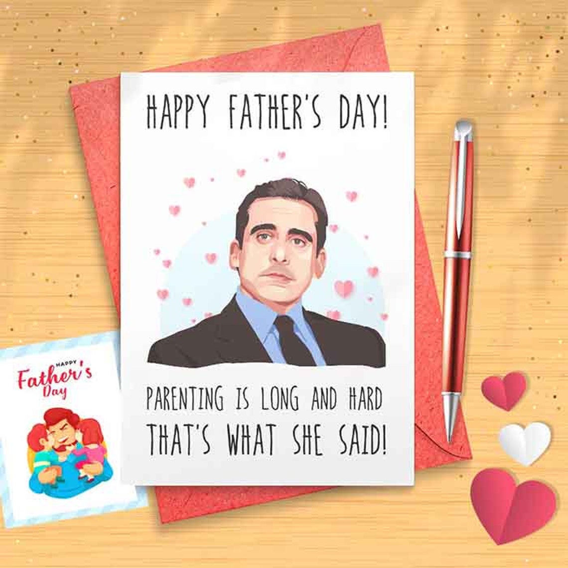 Funny Michael Father's Day Card - Office Father's Day Card, Funny Father's Day Card, Office Card [00713]