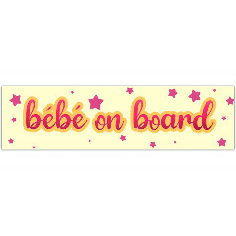 B?b? on Board | Baby on Board | Funny Bumper Sticker [01247]