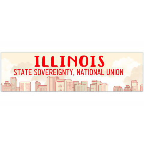 Illinois Bumper Sticker | Illinois Decal | Multiple Sizes | Bumper Sticker | Water Bottle | Travel | Laptop | Waterproof [01290]