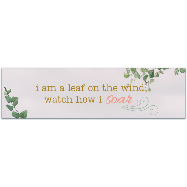 Firefly Serenity Vinyl Sticker I Am A Leaf On The Wind Watch How I Soar Car Bike Laptop Guitar [01304]