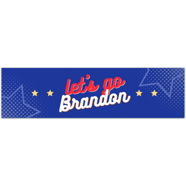 Oval Political, Let's Go Brandon (Anti Biden), Ic Bumper Sticker [01309]