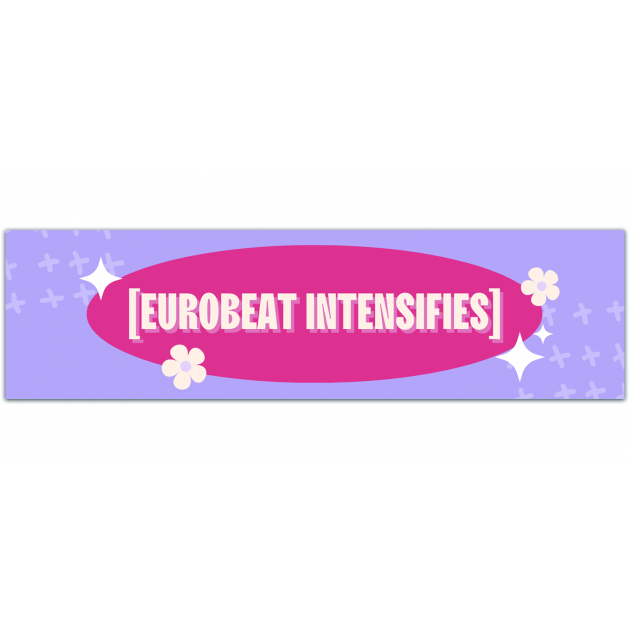 EUROBEAT INTENSIFIES Vinyl Decal Bumper Sticker For Car Window [01358]