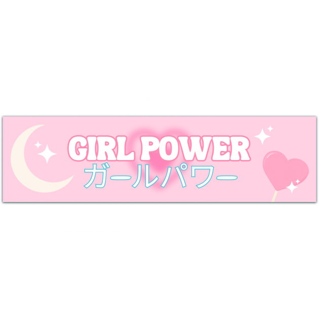 Girl Power Vinyl Decal Bumper Sticker For Car Window [01359]