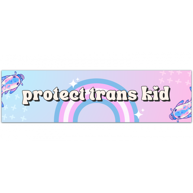 PROTECT TRANS KIDS - Vinyl Bumper Sticke [01370]