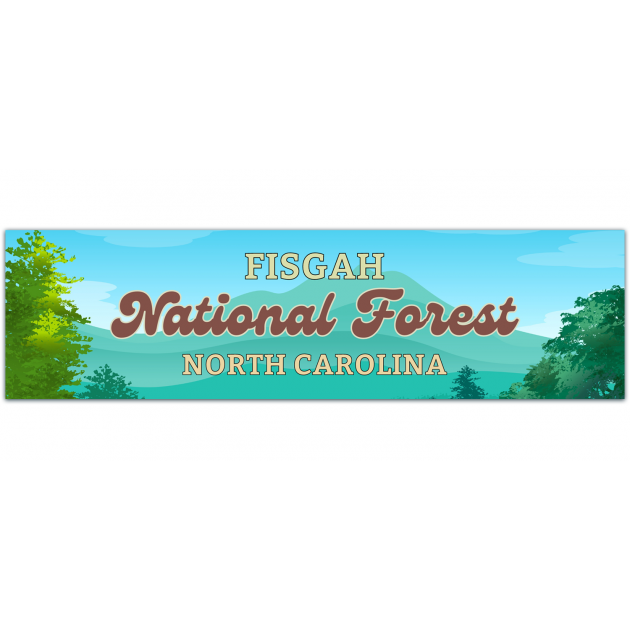 Pisgah National Forest Sticker | Bumper Sticker | Water Bottle | Travel | Laptop | Waterproof [01402]