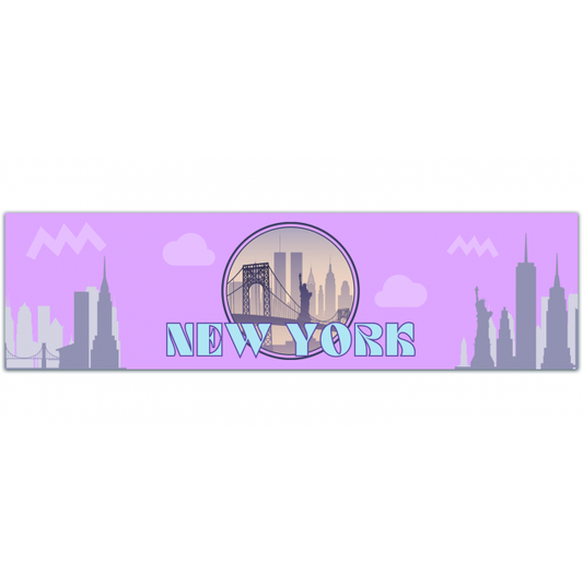 New York Sticker | Travel Sticker | Travel Decal | Multiple Sizes | Bumper Sticker | Water Bottle | Travel | Laptop | Waterproof Bumper Sticker [01415]