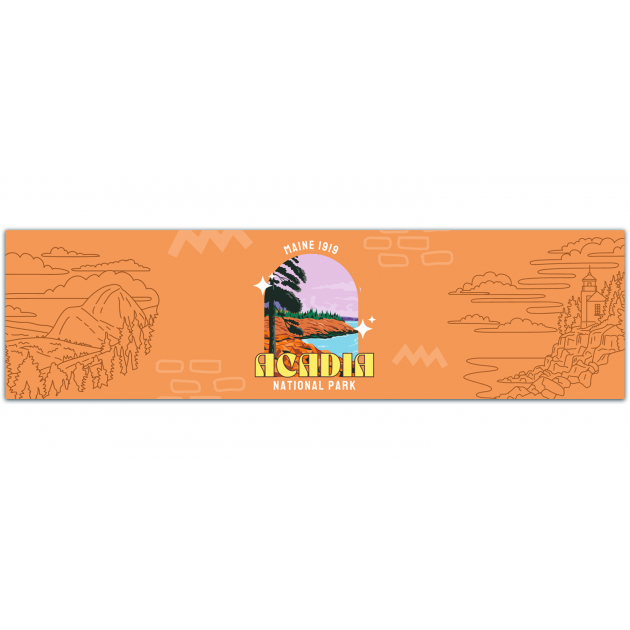 Acadia National Park Sticker | Multiple Sizes | Bumper Sticker | Water Bottle | Travel | Laptop | Waterproof Bumper Sticker [01424]