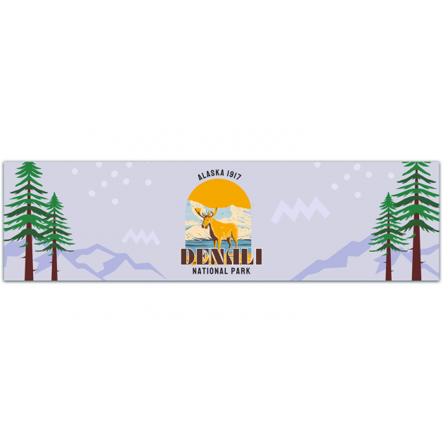 Denali National Park Sticker | | Bumper Sticker | Water Bottle | Travel | Laptop | Waterproof Bumper Sticker [01427]